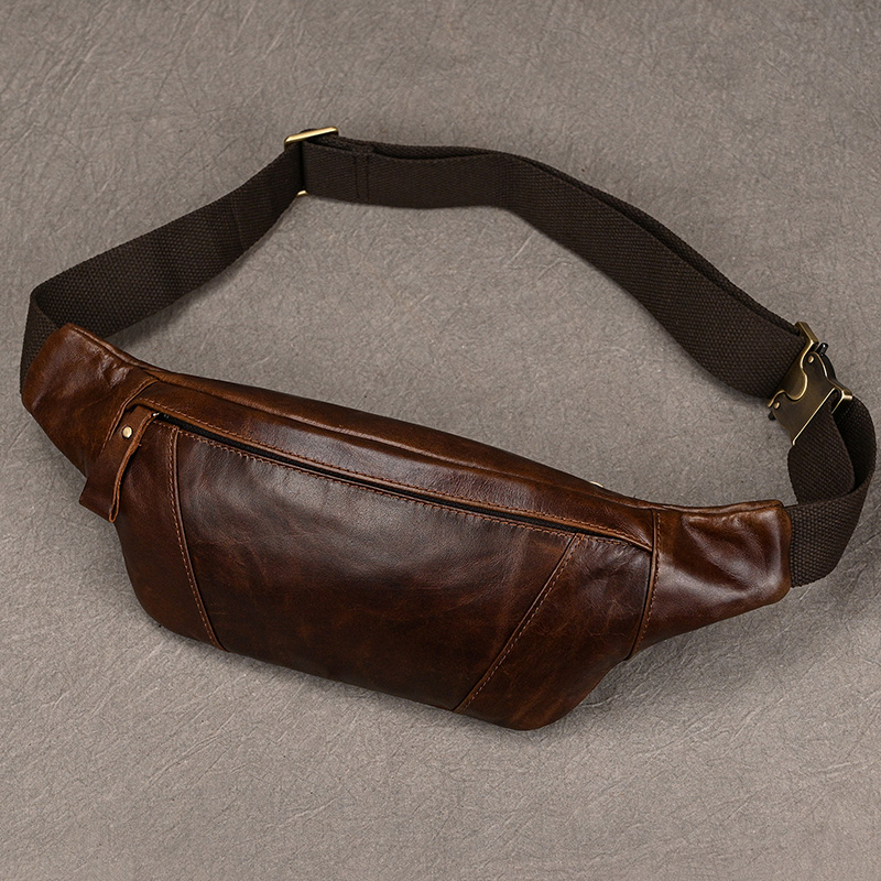 Leatherwork Fasteners - Erkek Deri Göğüs Çanta Crossbody Omuz
