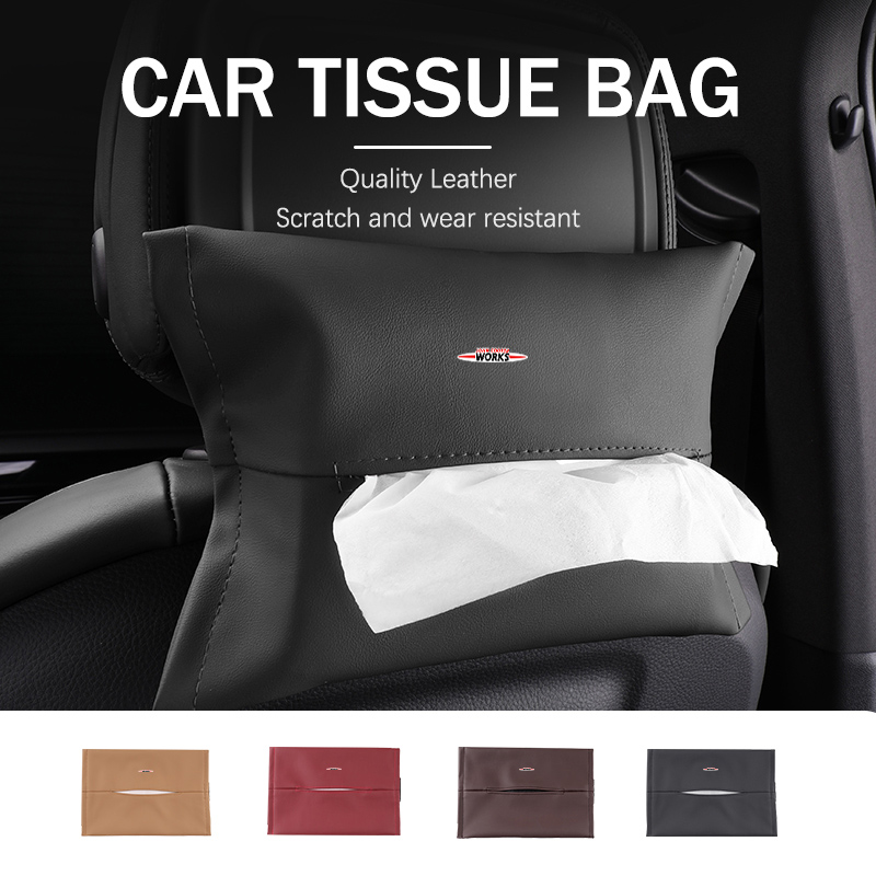 Leather Work For Car - MINI Araba Kağıt Havlu Kutusu Güneşlik