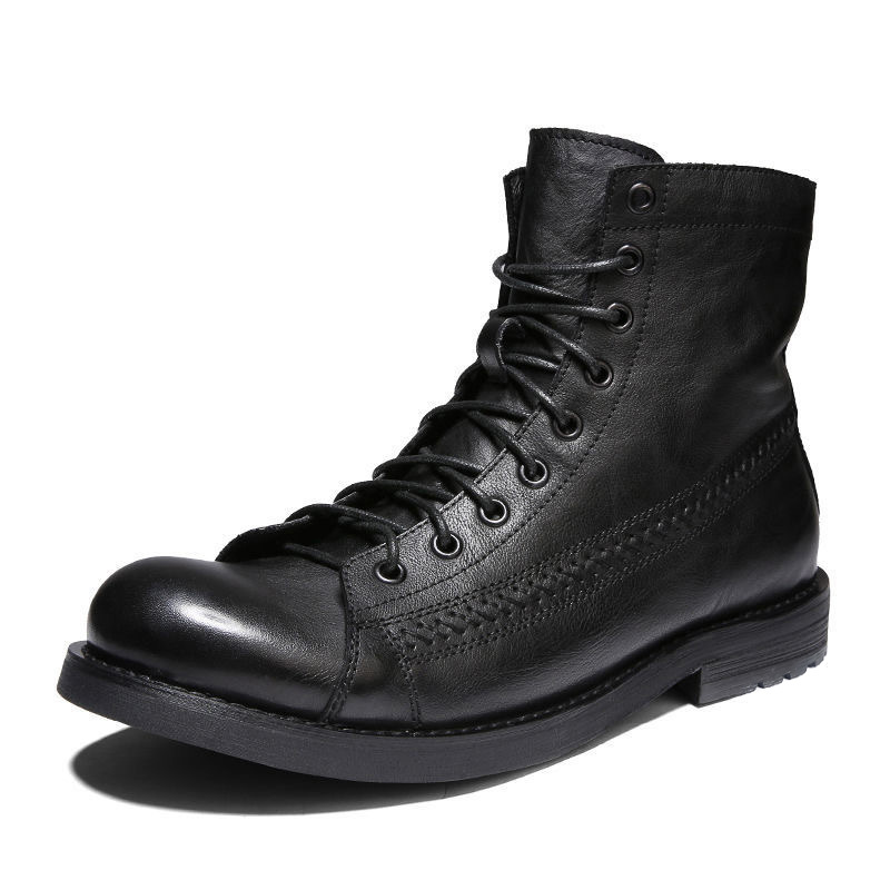 Leather Work Fabric - 2026 Erkek Bilekli Botlar Klasik El