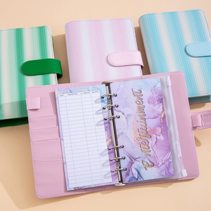 Leather Work Diary - A6 PU Deri Bütçe Planlayıcı Defter
