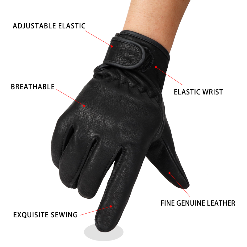 Leather Work For Car - QIANGLEAF Siyah Ince Keçi Derisi Spor