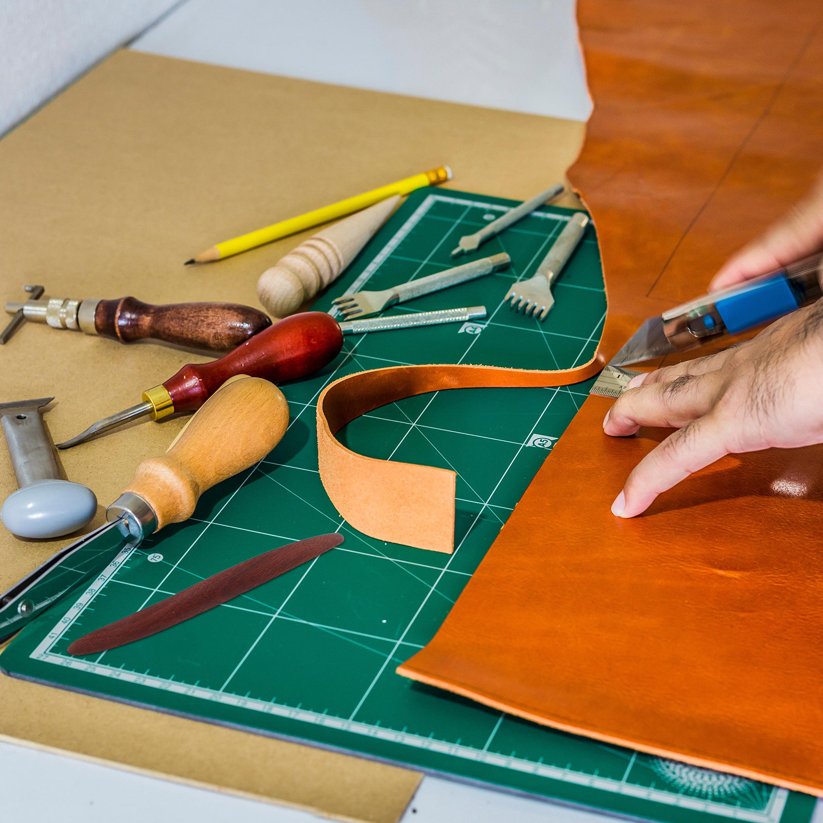 Leatherwork Edge Beveler - 2 Parça El Yapımı Deri İşleri
