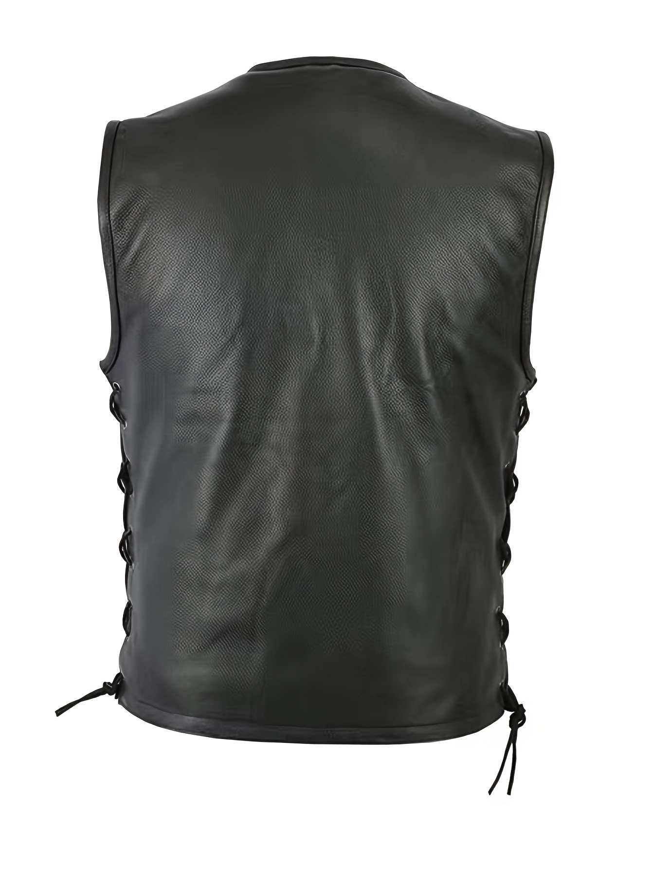 Erkekler Düz Renk Yelek Motosi - Leather Work Vest For Men incelemesi ve fiyatı