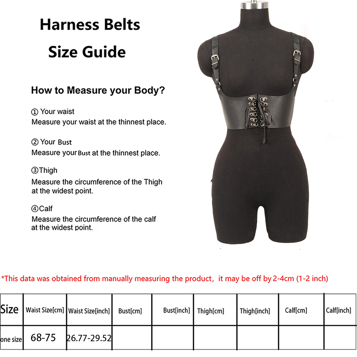 Kadın Moda Kemer Punk Bel-Omuz - Leather Work Harness incelemesi ve fiyatı