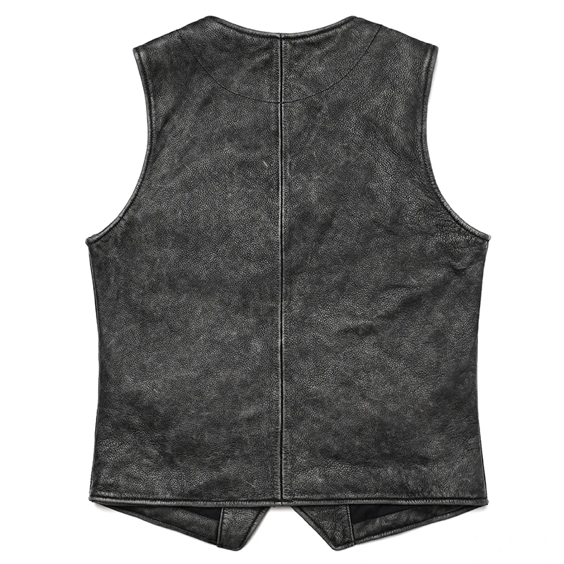 Yeni Gery Vintage Hakiki Deri  - Leather Work Vest For Men incelemesi ve fiyatı