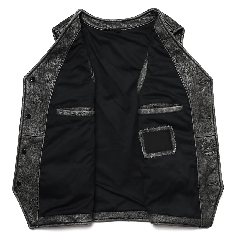 Yeni Gery Vintage Hakiki Deri  - Leather Work Vest For Men incelemesi ve fiyatı