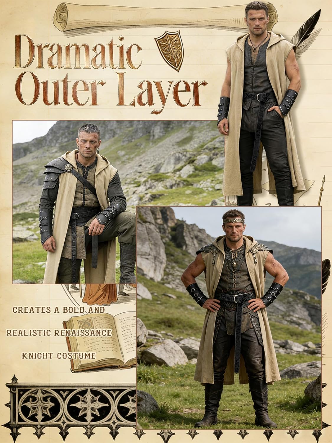 Erkek Rönesans Kostüm Seti – K - Leatherwork Fasteners incelemesi ve fiyatı