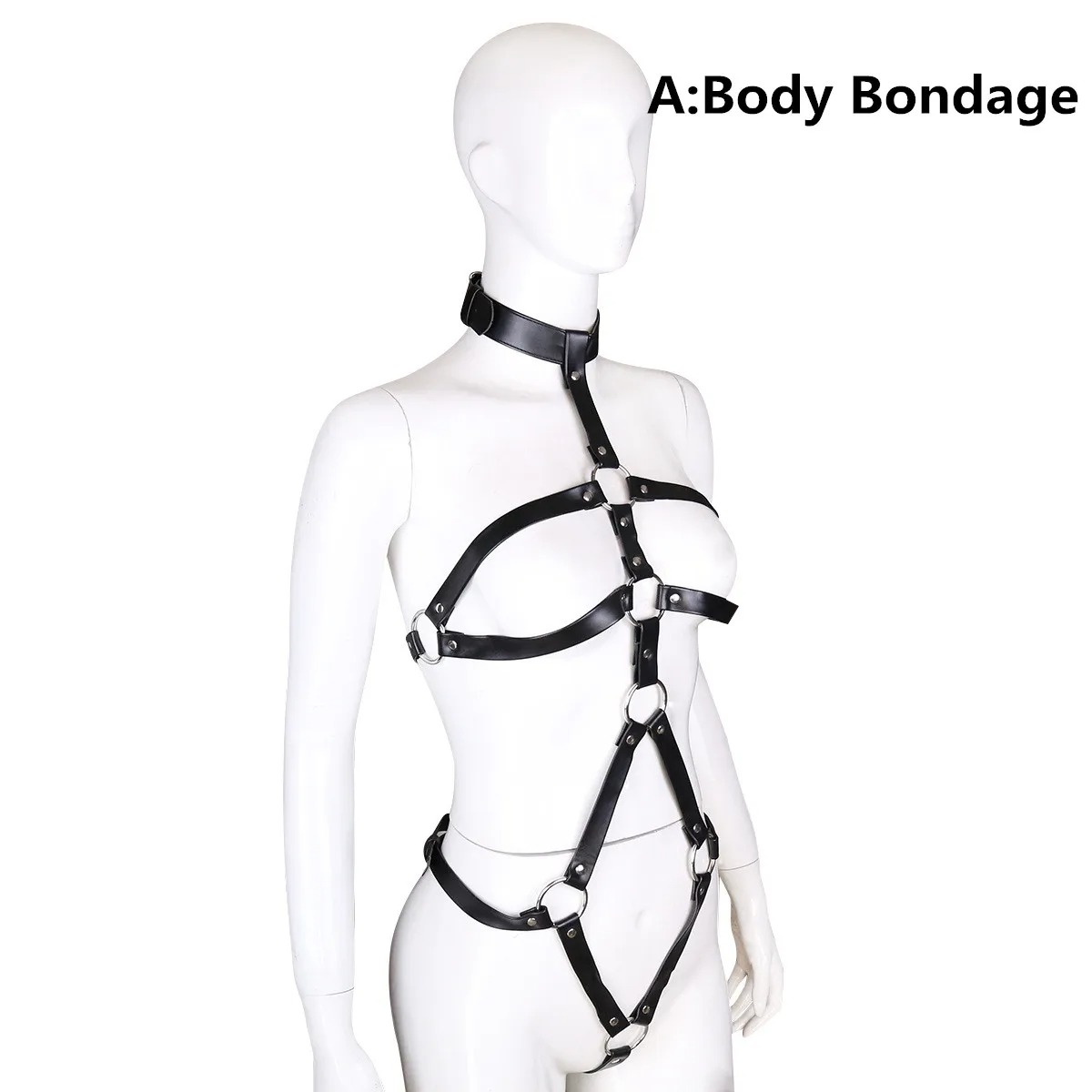 BDSM esaret kadın jartiyer Set - Leather Work Harness incelemesi ve fiyatı
