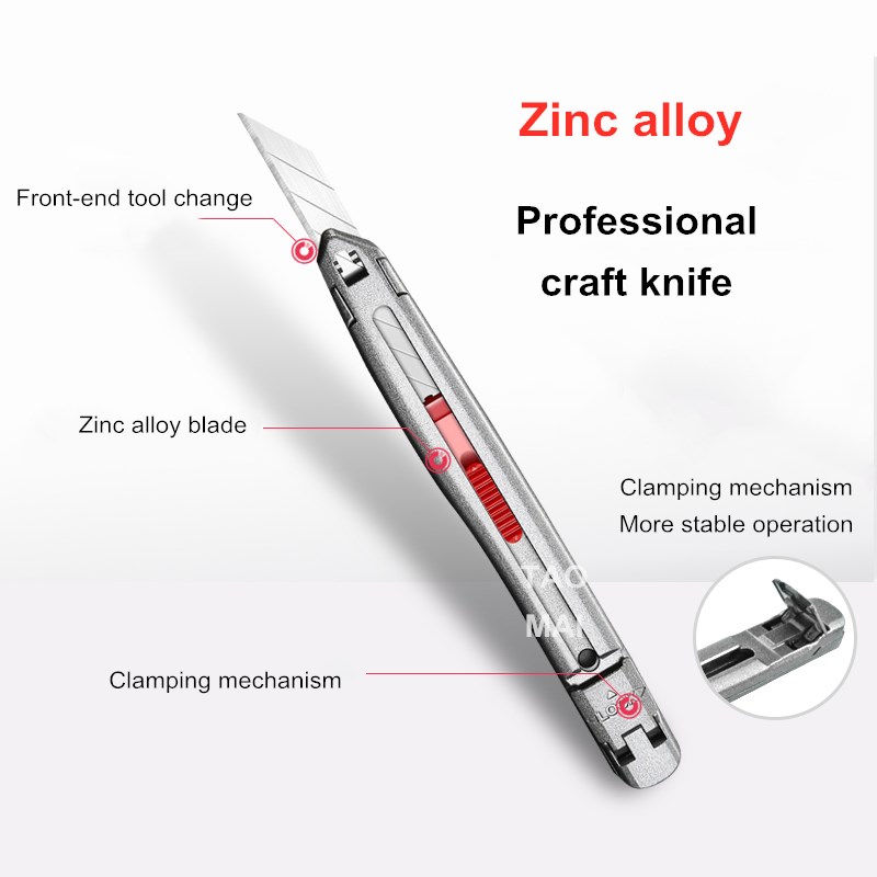 Çinko alaşımlı maket bıçağı de - Leatherwork Knives incelemesi ve fiyatı
