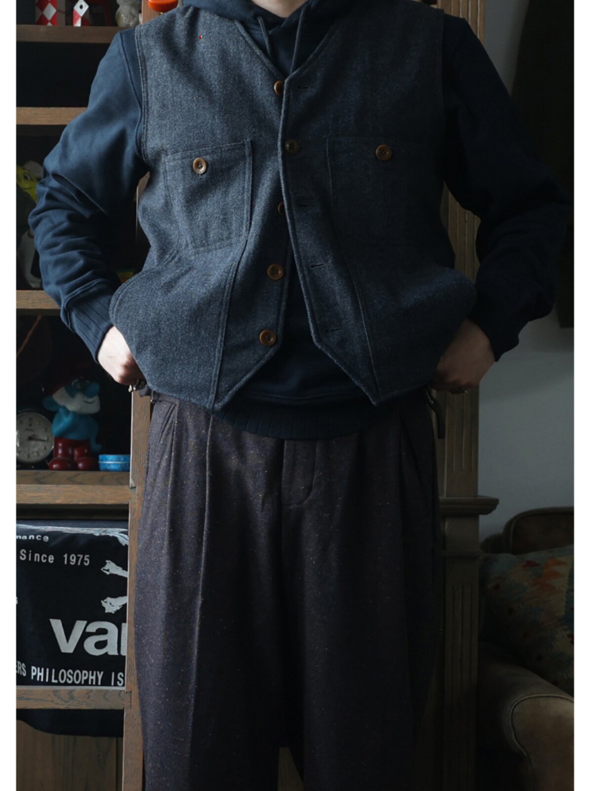Secondorder FW24 Vintage Yün İ - Leather Work Vest For Men incelemesi ve fiyatı