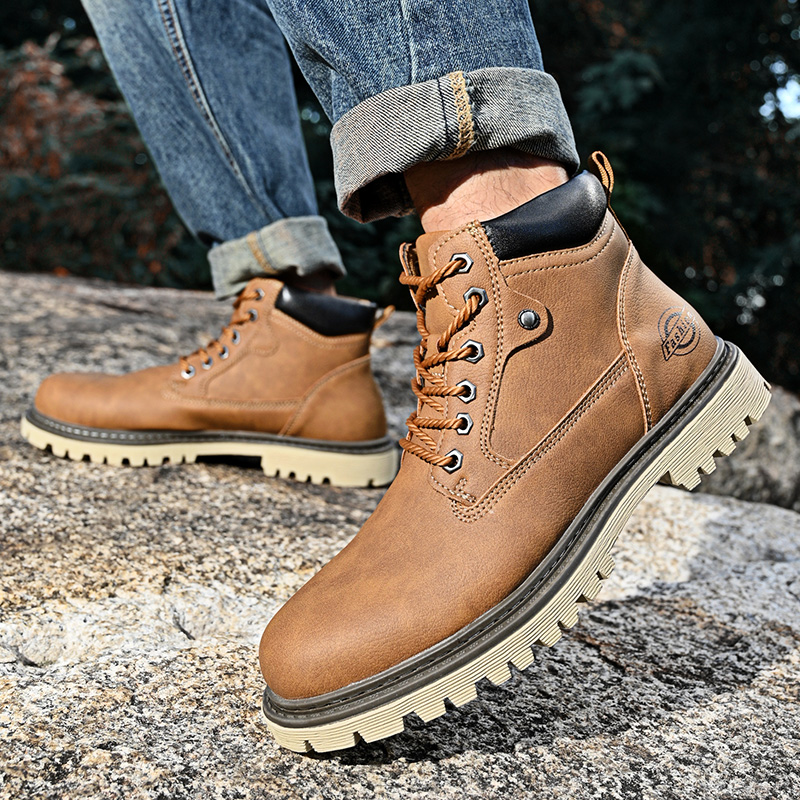 Deri erkek botları İngiliz tar - Leather Work Fabric incelemesi ve fiyatı