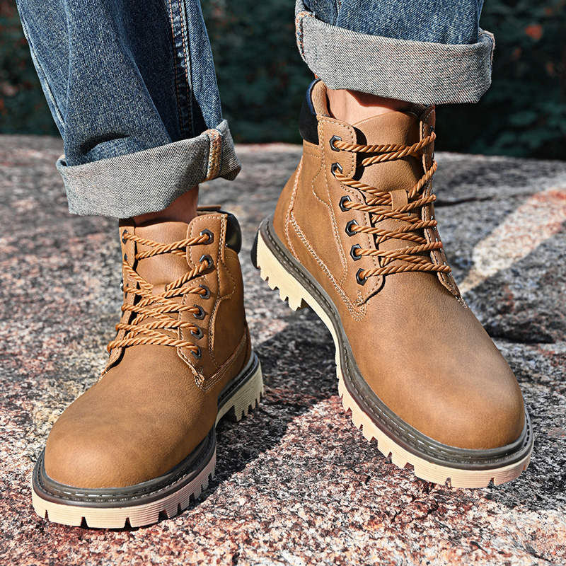 Deri erkek botları İngiliz tar - Leather Work Fabric incelemesi ve fiyatı